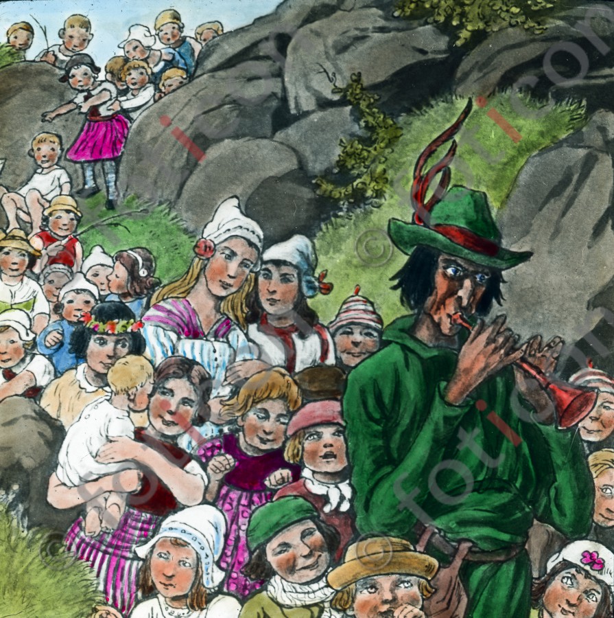 Der Rattenfänger von Hameln entführt die Kinder mit seinem Musik | The Pied Piper kidnapped the children with his music (foticon-600-simon-166a-007.jpg)